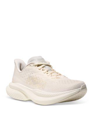Women's Mach 6 Low Top Sneakers in Alabaster by HOKA ONE ONE