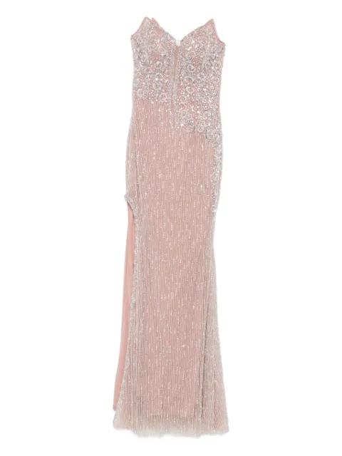 embellished strapless maxi dress by HOLLAND&HOLLAND