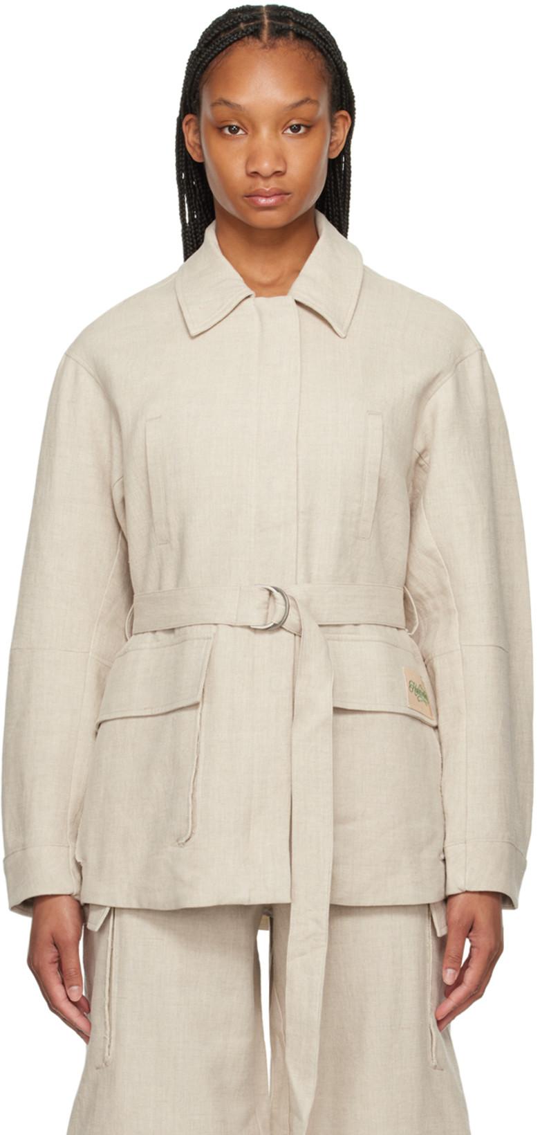 Beige Gorti Jacket by HOLZWEILER