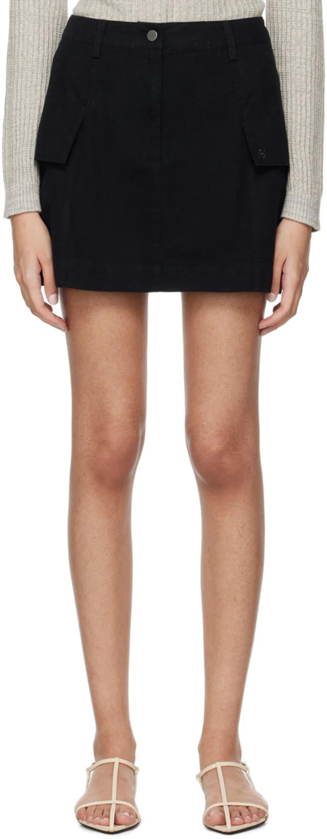 Black Gorti Miniskirt by HOLZWEILER
