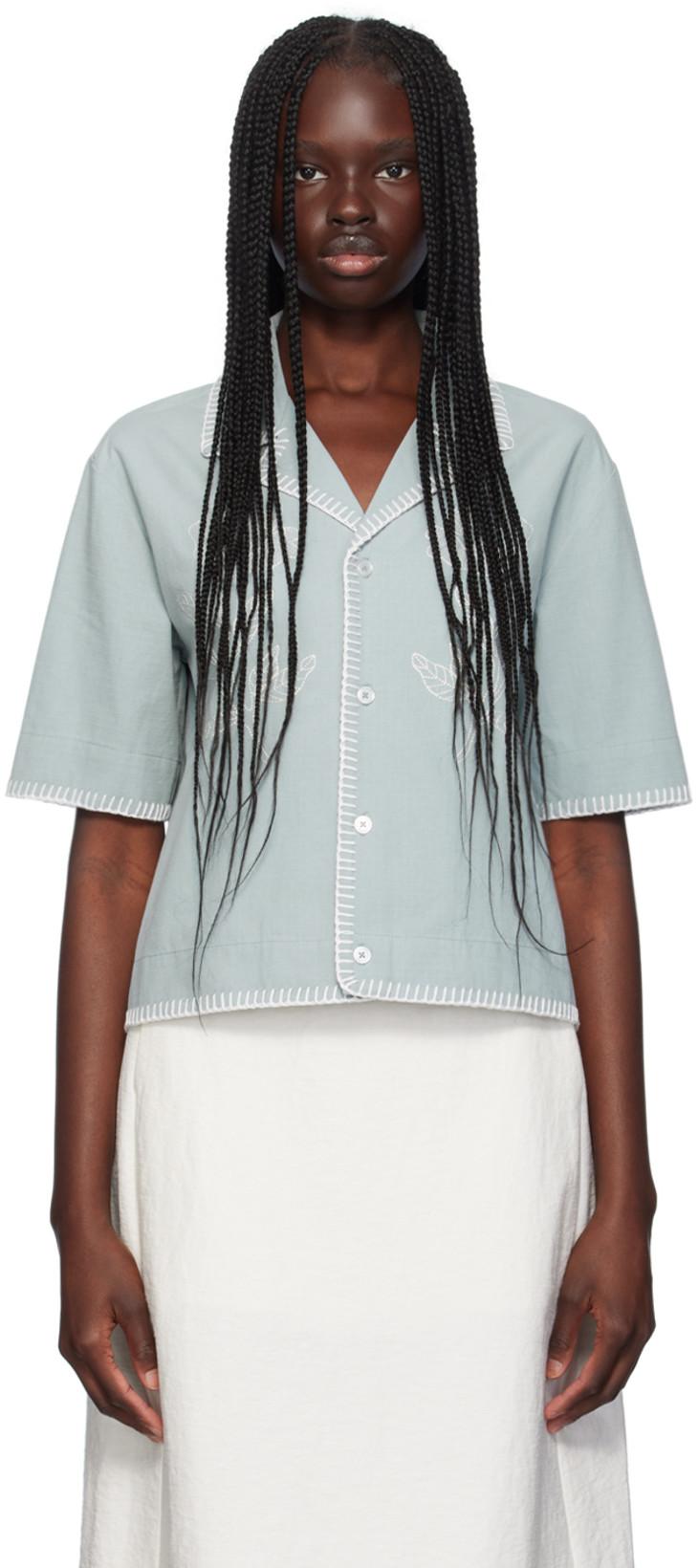 Blue Gorti Shirt by HOLZWEILER