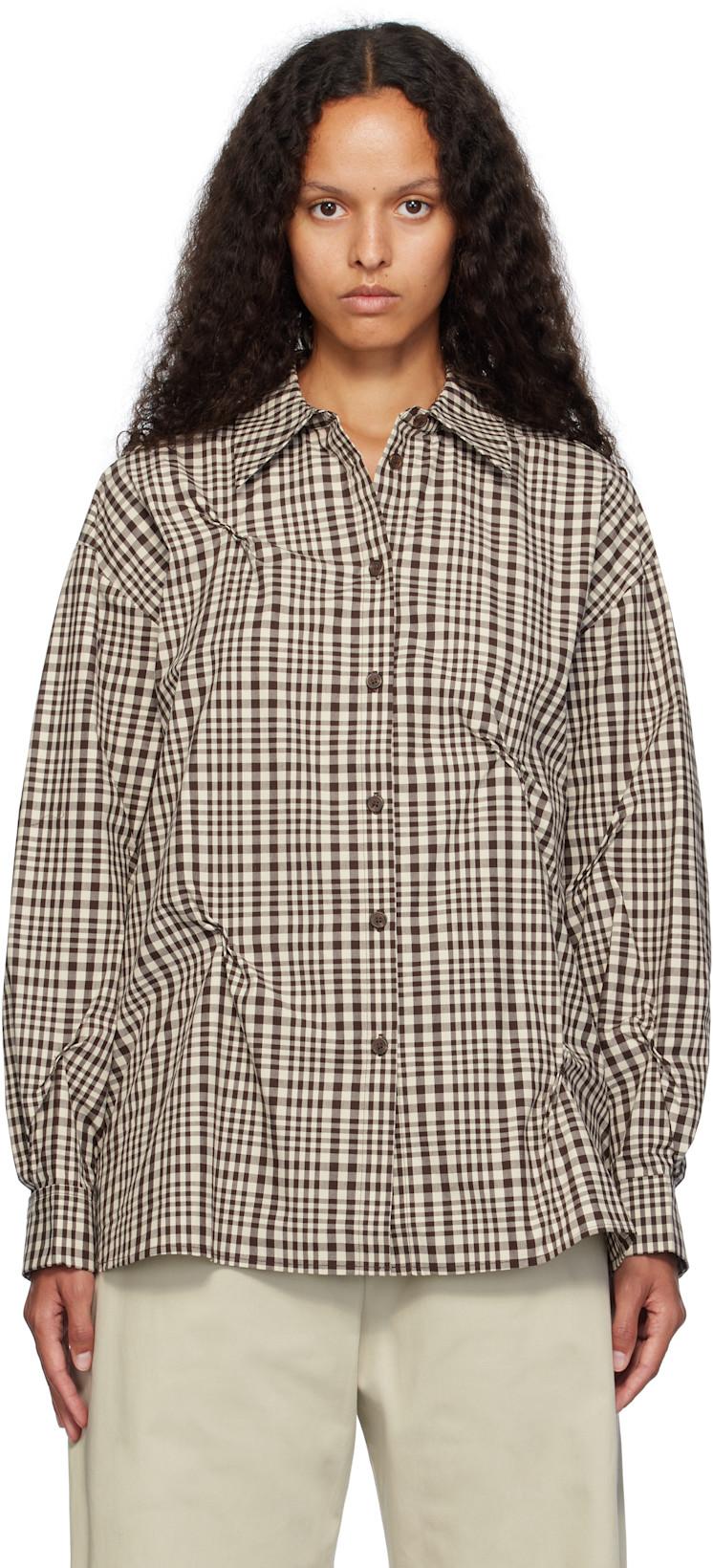 Brown Bibi Shirt by HOLZWEILER