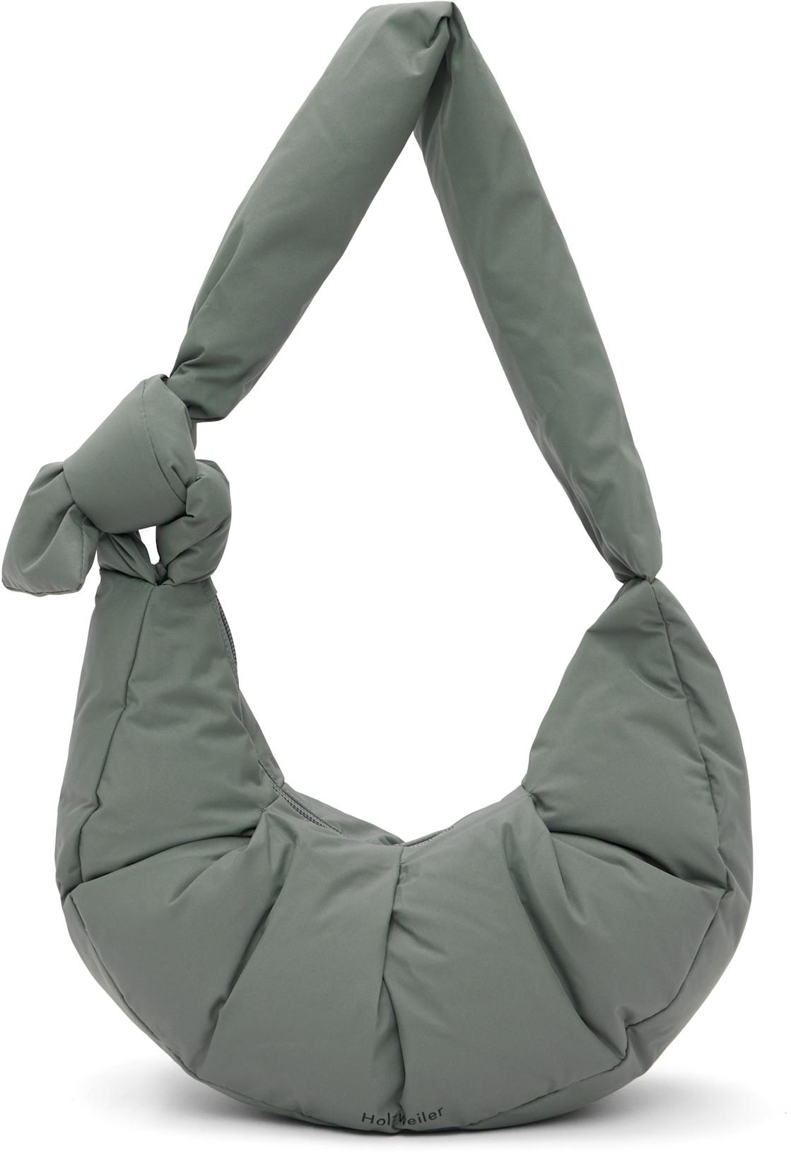 Gray Cocoon Down Carry Bag by HOLZWEILER