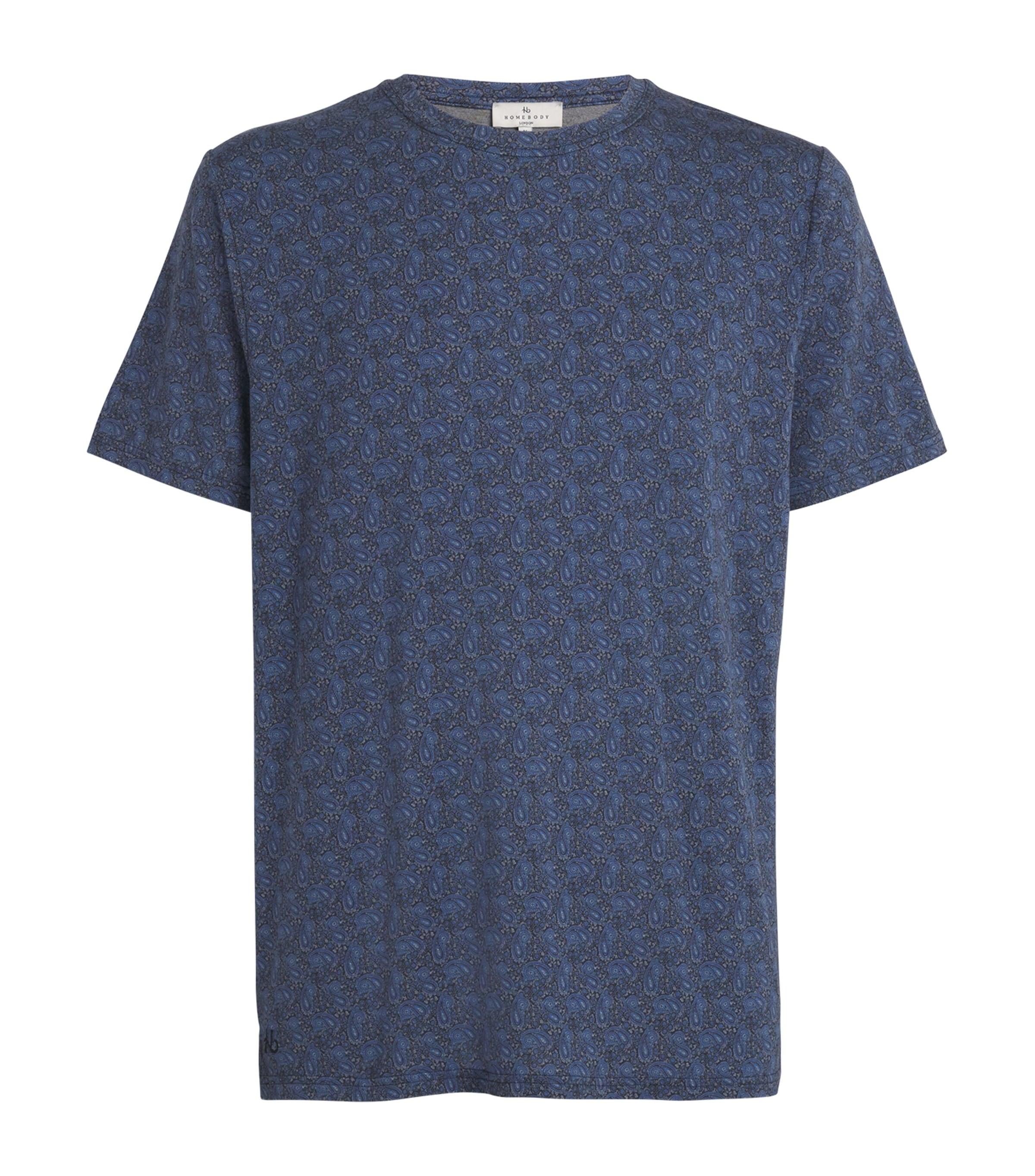 Jersey Printed Contrast T-Shirt by HOMEBODY