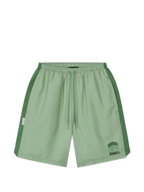 Racing logo-detail shorts by HOMIES MARBELLA