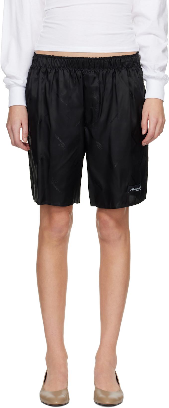 Black Long Boxer Shorts by HOMMEGIRLS