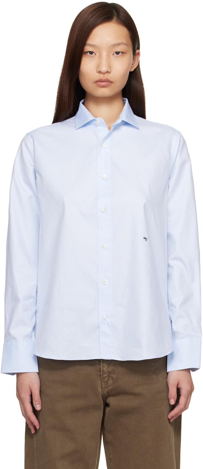 Blue Classic Shirt by HOMMEGIRLS