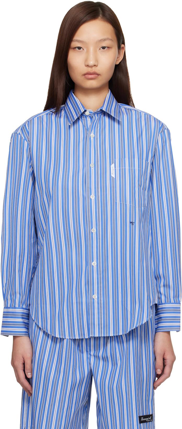 Blue Oxford Shirt by HOMMEGIRLS