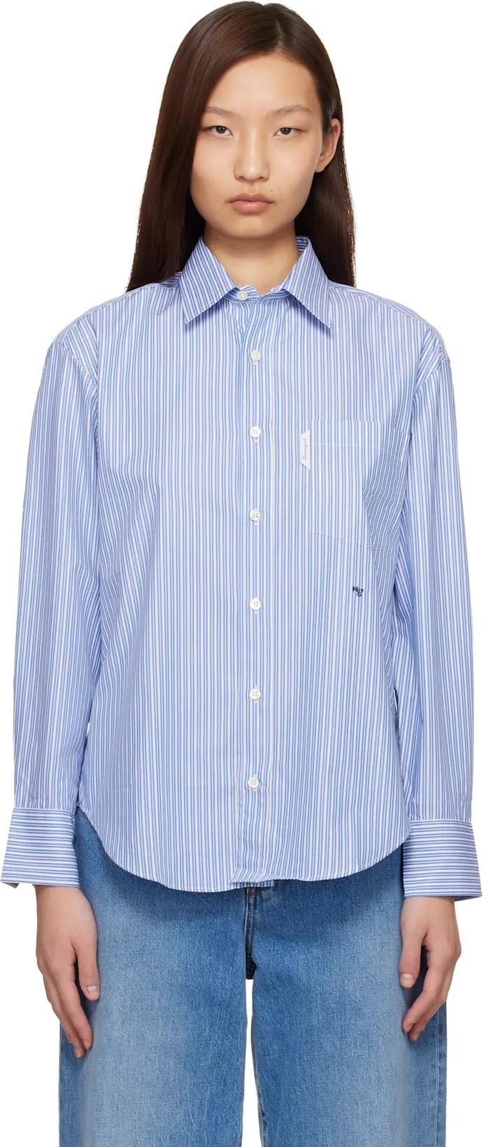 Blue Oxford Shirt by HOMMEGIRLS