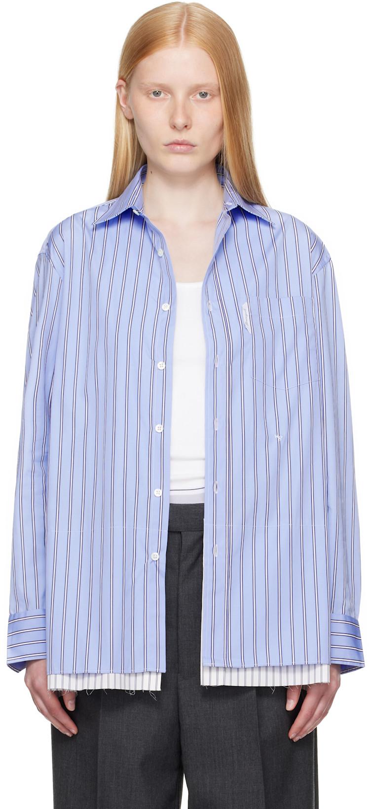 Blue Shirt Minidress by HOMMEGIRLS