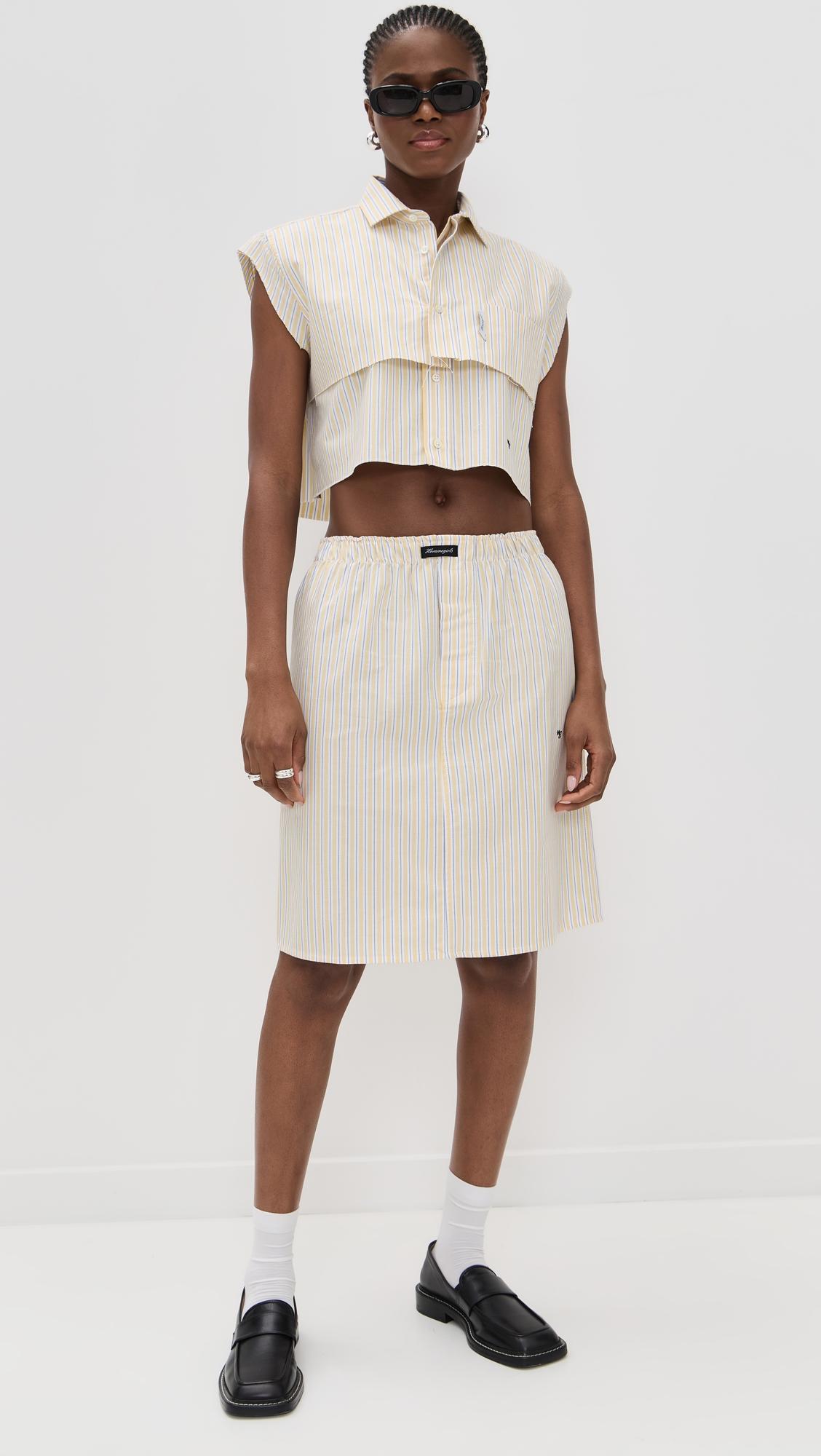 Boxer Pencil Skirt by HOMMEGIRLS