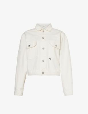 Boxy-fit brand-embroidered cotton-canvas jacket by HOMMEGIRLS