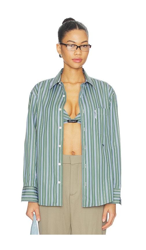 HOMMEgirls Classic Shirt in Green,Blue by HOMMEGIRLS