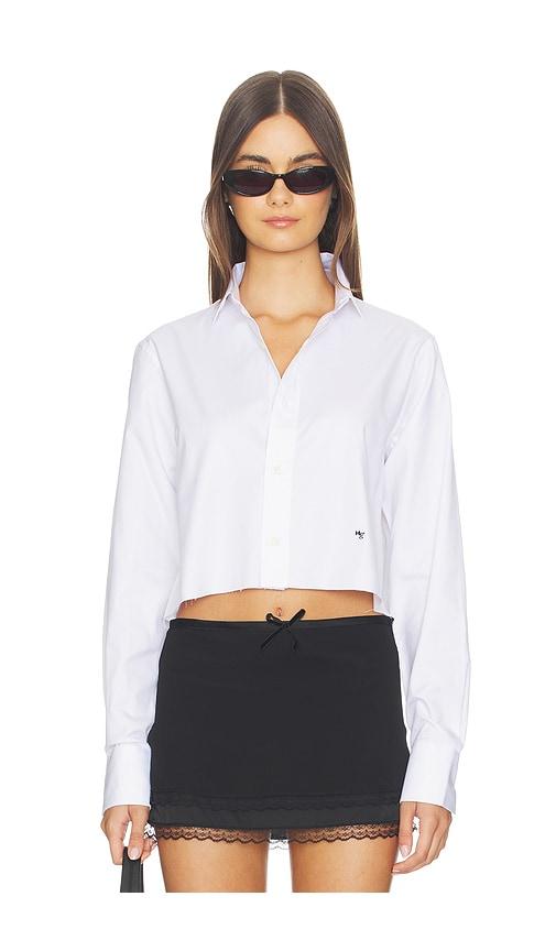 HOMMEgirls Original Cropped Shirt in White by HOMMEGIRLS