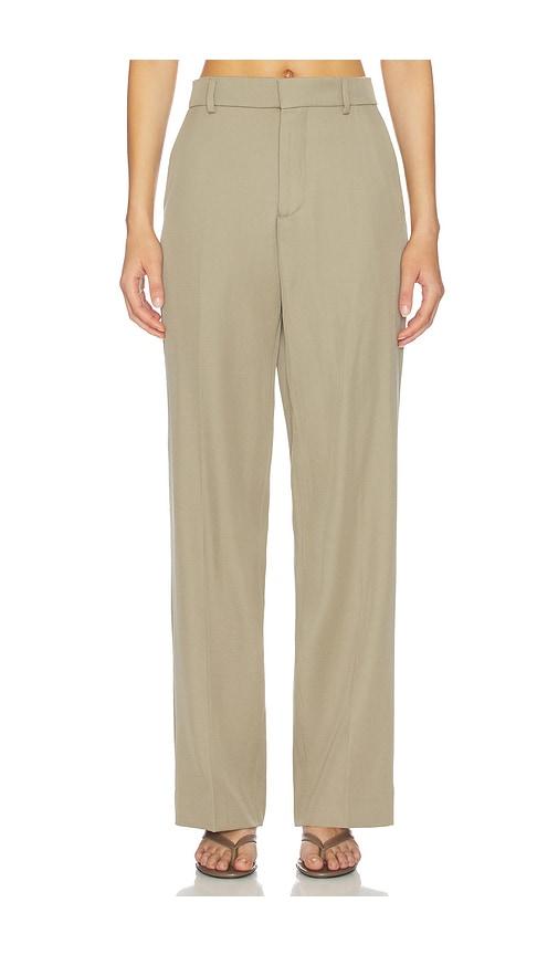 HOMMEgirls Straight Leg Pant in Tan by HOMMEGIRLS