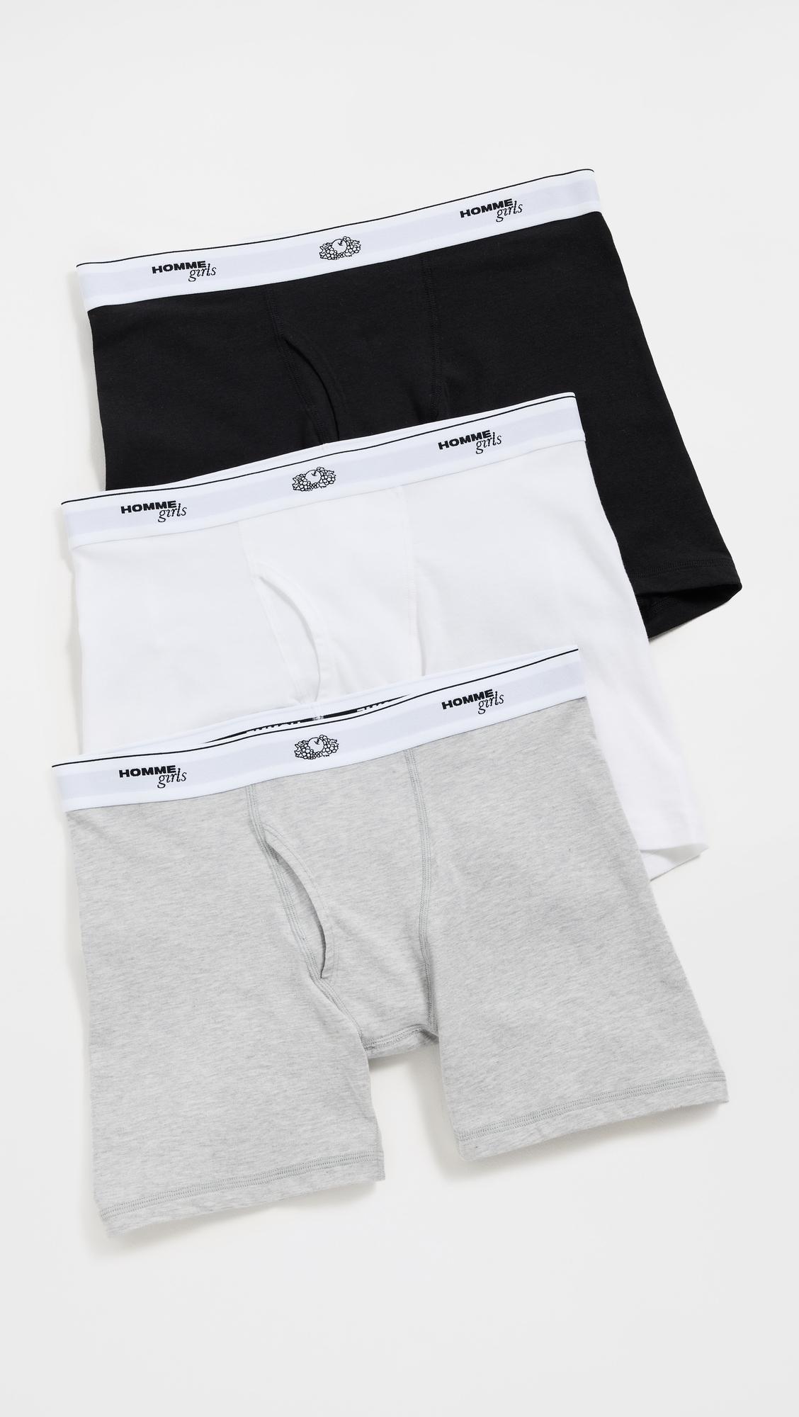 Homme Girls X Fruit of the Loom Boxer Briefs 3-Pack by HOMMEGIRLS