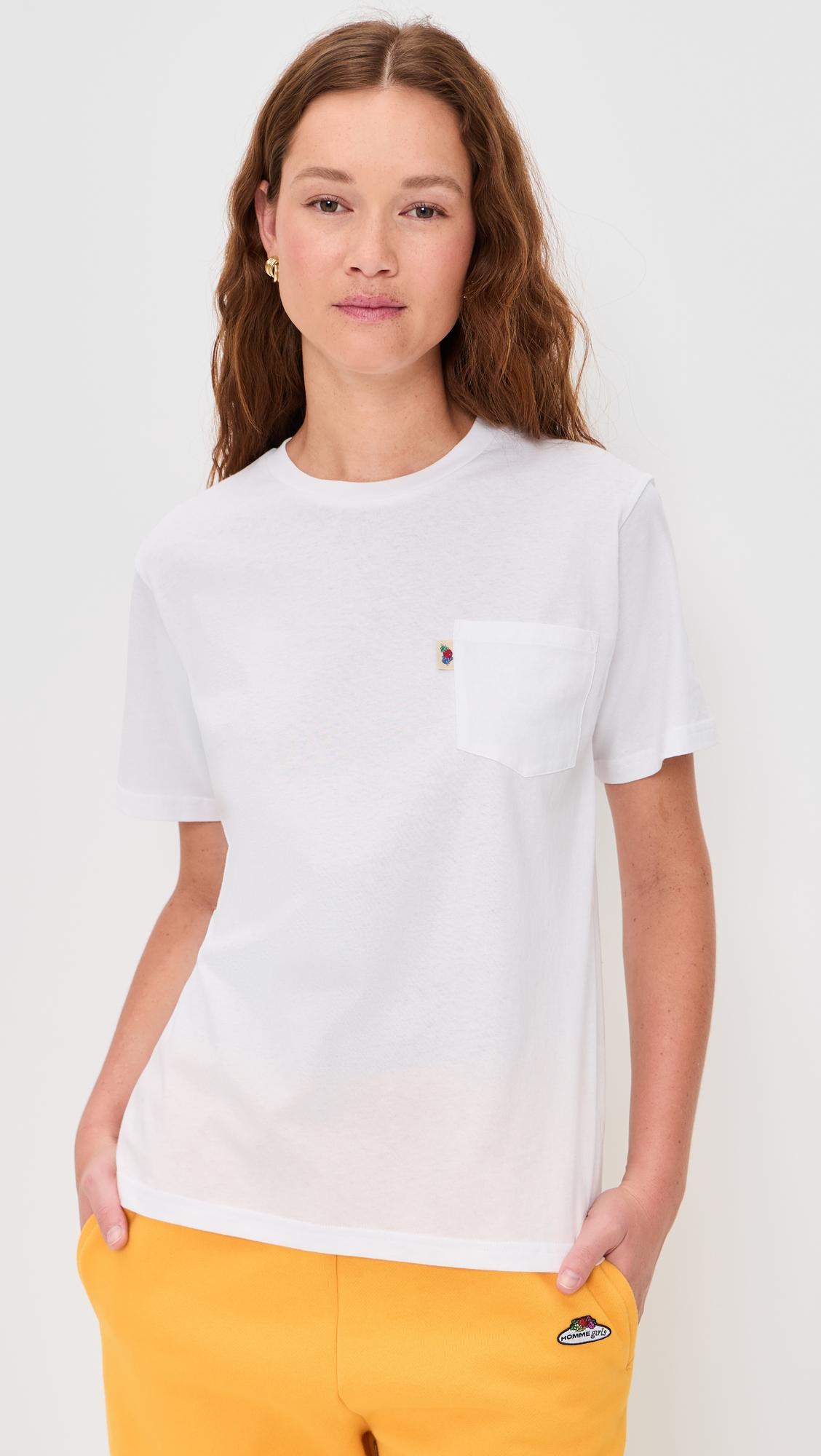 Homme Girls x Fruit of The Loom Pocket Tee by HOMMEGIRLS