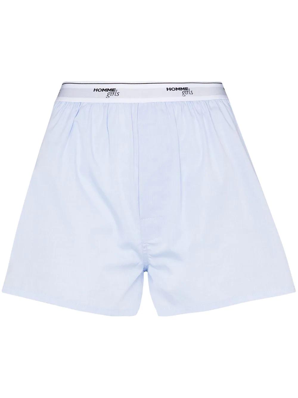 logo-tape detail boxer shorts by HOMMEGIRLS