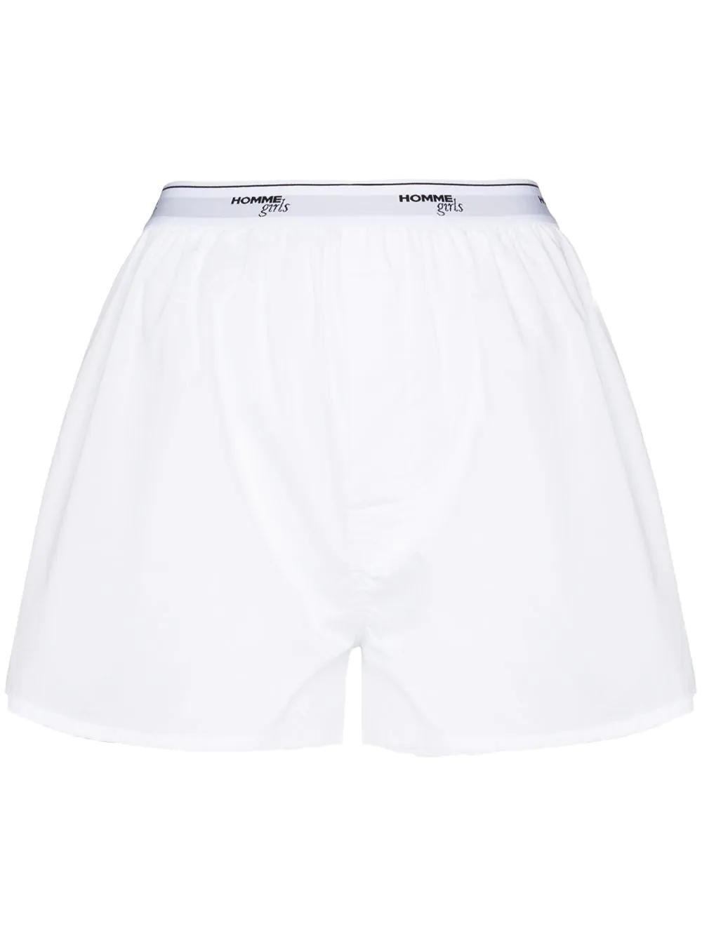 logo-tape detail boxer shorts by HOMMEGIRLS
