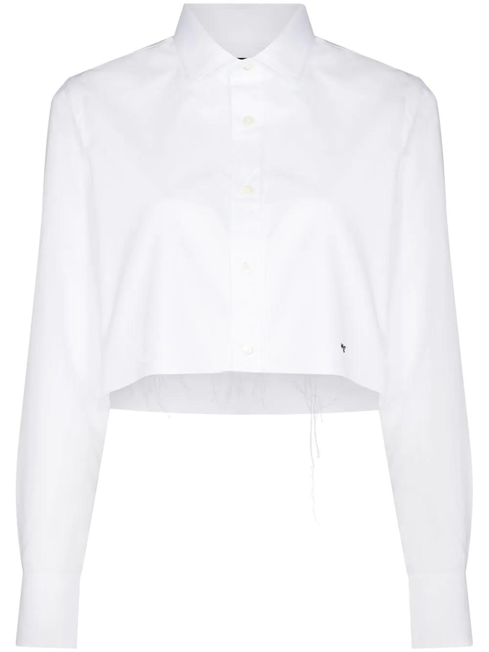 long-sleeve cropped shirt by HOMMEGIRLS