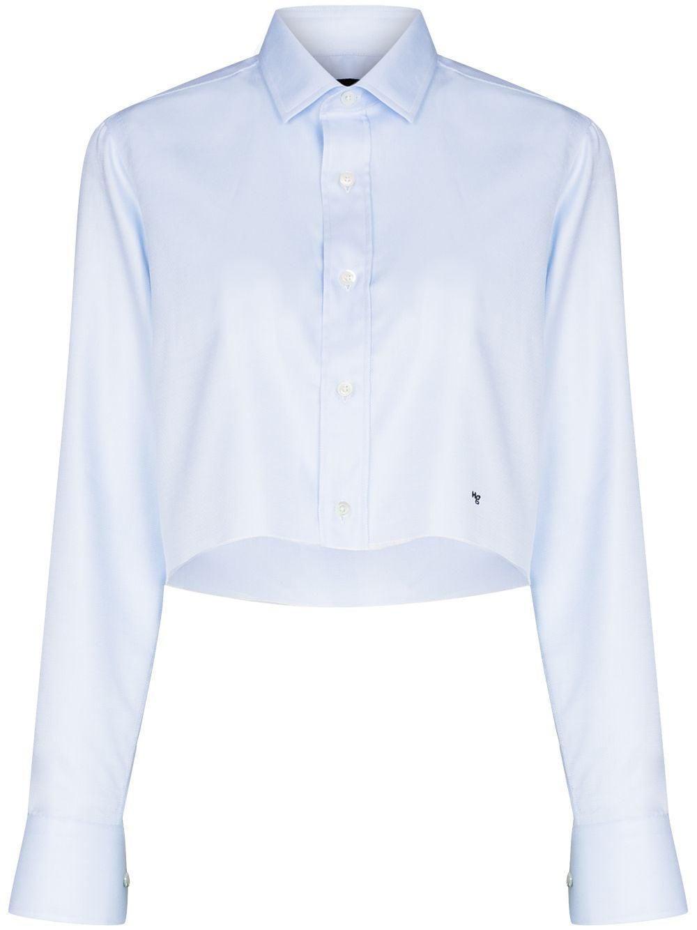 long-sleeve cropped shirt by HOMMEGIRLS