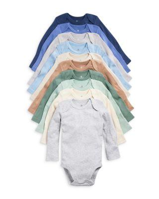 Boys' 10 Pack Long Sleeve Bodysuits - Baby by HONEST BABY