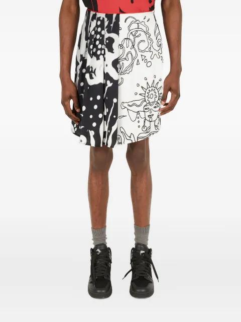 abstract-print bermuda shorts by HONEY FUCKING DIJON