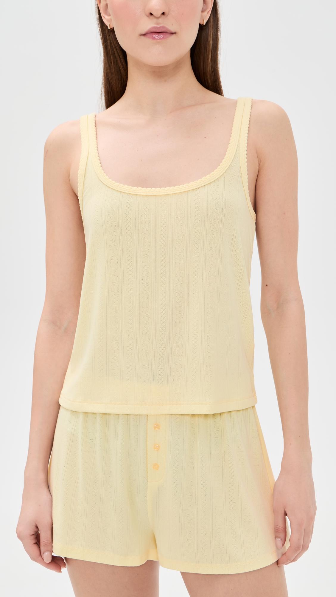 Blissful Tank Shortie Pajama Set by HONEYDEW