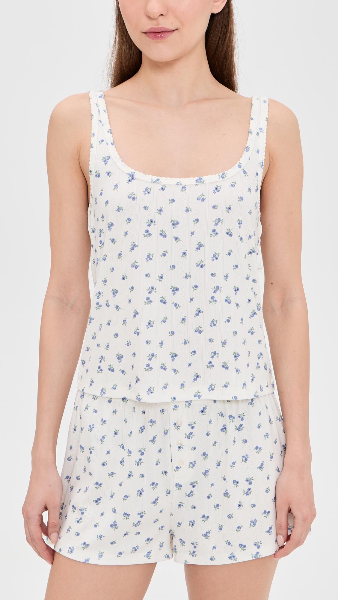 Blissful Tank Shortie Set by HONEYDEW