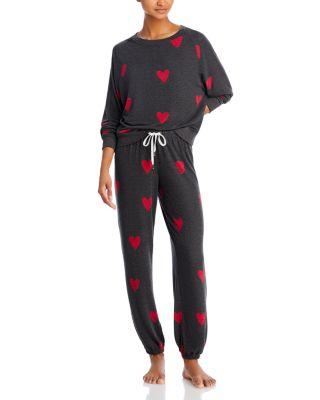 Star Seeker Lounge Set in Valentine Hearts - Exclusive by HONEYDEW