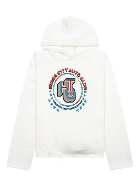 Auto Association embroidered logo hoodie by HONOR THE GIFT
