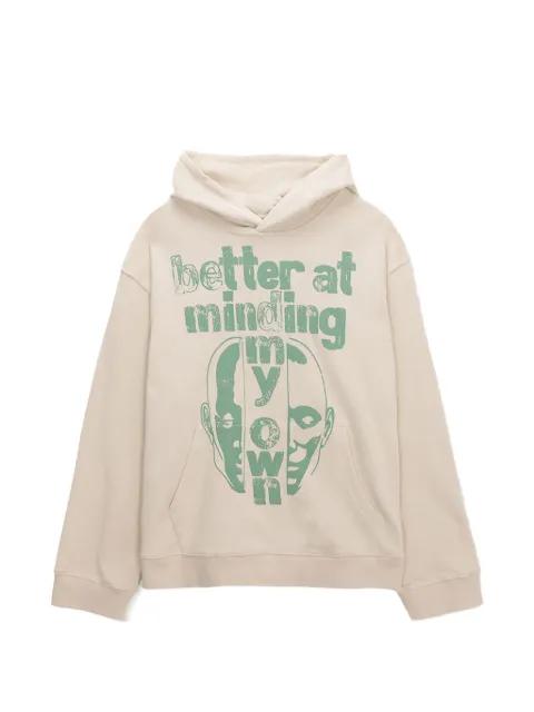Better At Minding My Own graphic-print hoodie by HONOR THE GIFT