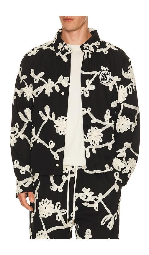 Honor The Gift Floral Ribbon Button Up in Black by HONOR THE GIFT