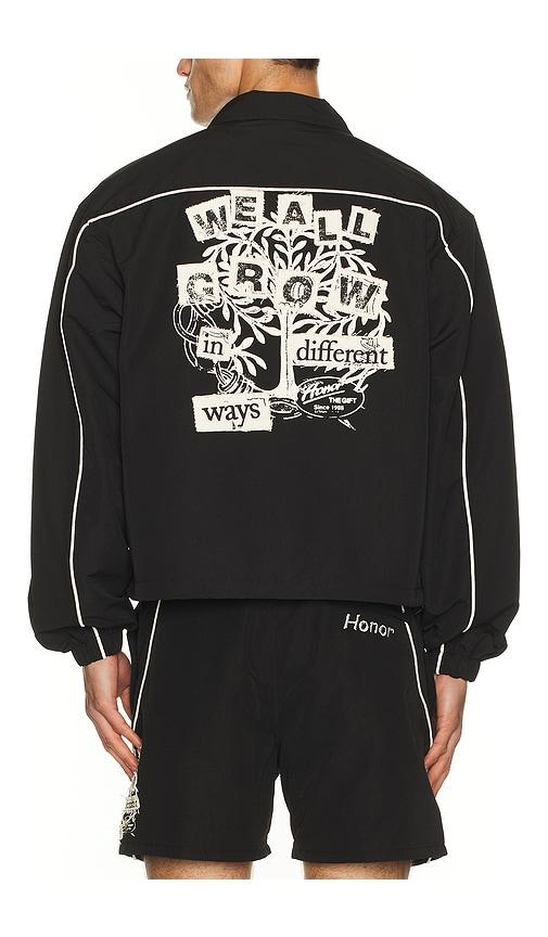 Honor The Gift Growth Track Jacket in Black by HONOR THE GIFT