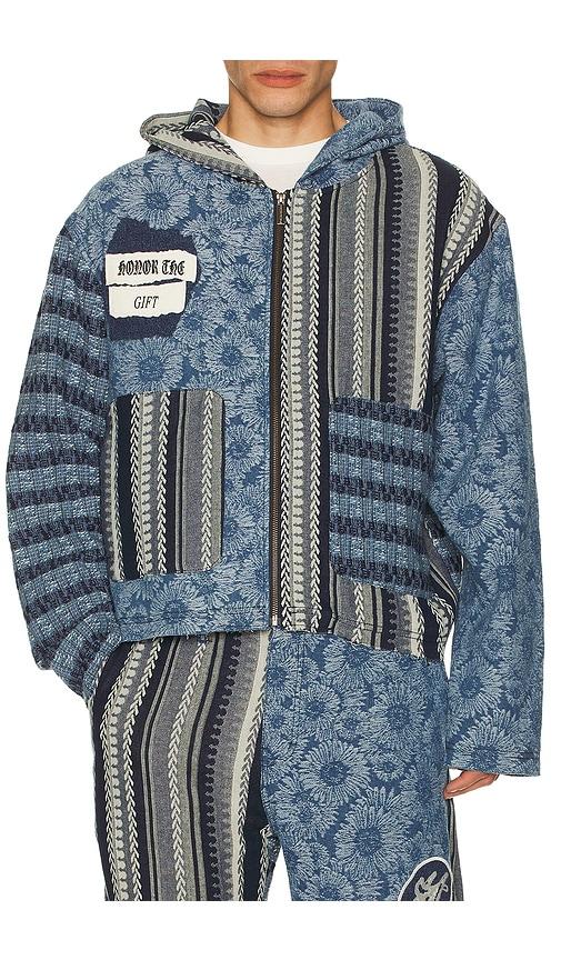 Honor The Gift Indigo Tapestry Hoodie in Blue by HONOR THE GIFT