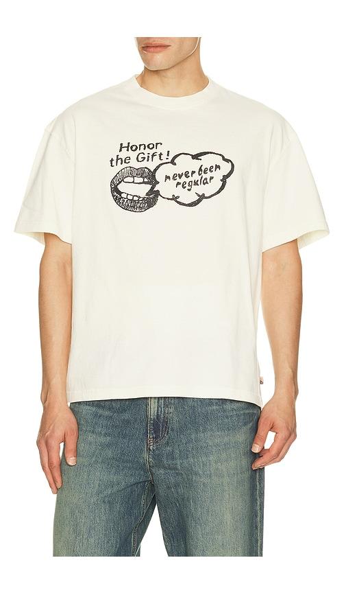 Honor The Gift Never Been Regular Tee in White by HONOR THE GIFT