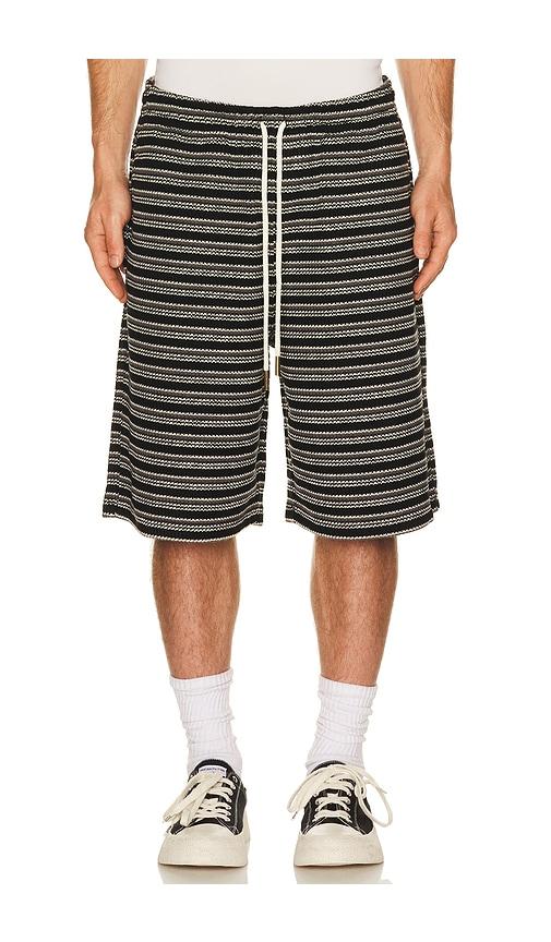 Honor The Gift Speak Striped Short in Black by HONOR THE GIFT
