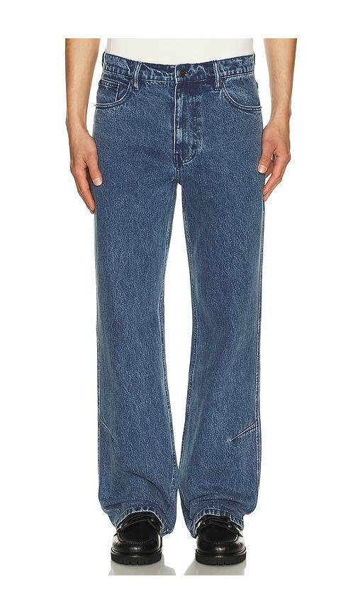 Honor The Gift Washed Twill Jean in Blue by HONOR THE GIFT