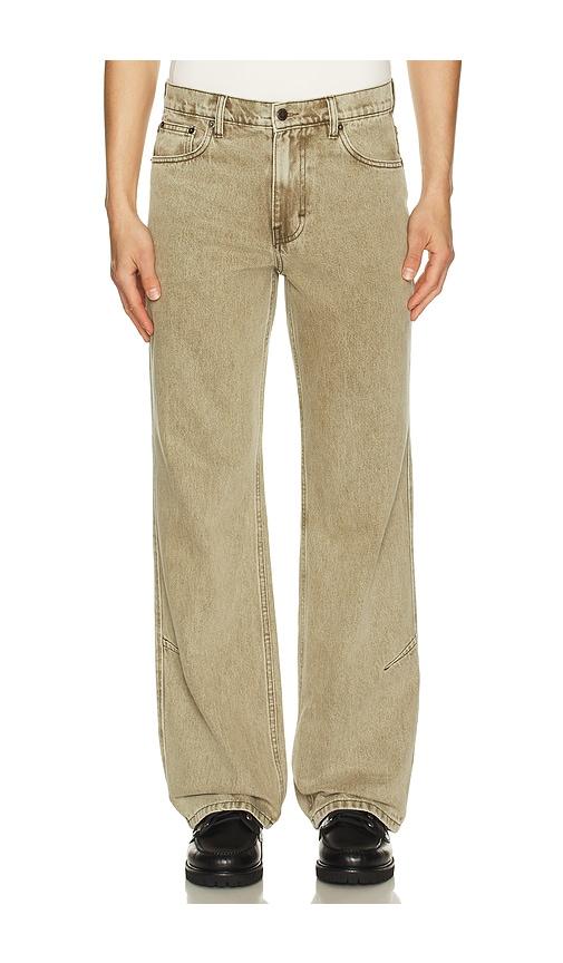 Honor The Gift Washed Twill Jean in Brown by HONOR THE GIFT