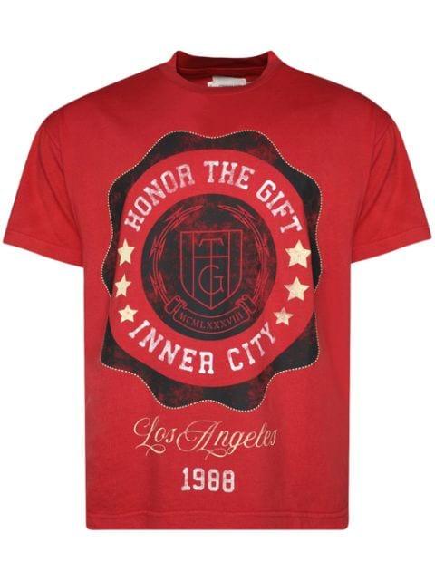 Seal Logo cotton T-shirt by HONOR THE GIFT