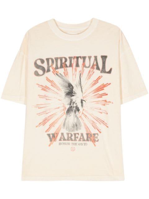 Spiritual Conflict cotton T-shirt by HONOR THE GIFT