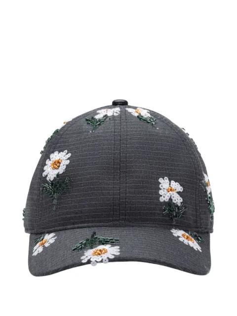 beaded-embellishment baseball cap by HONOR THE GIFT