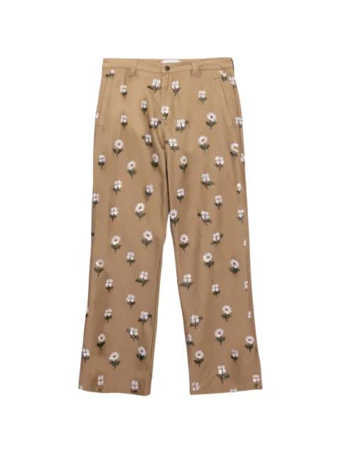 beaded flower trousers by HONOR THE GIFT