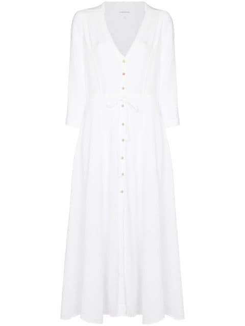 Georgia V-neck midi dress by HONORINE