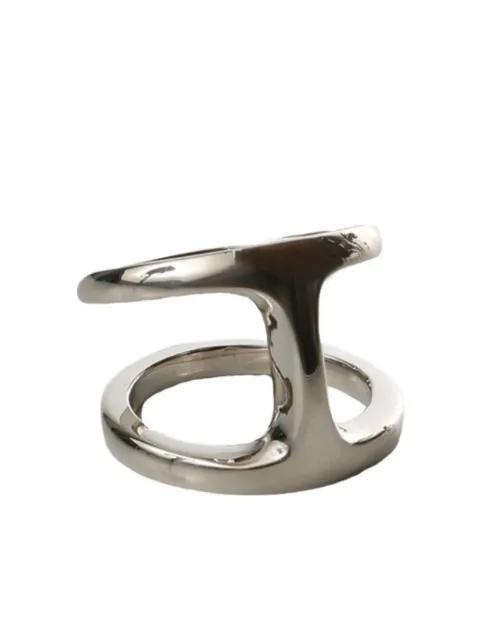 polished-finish double ring by HOORSENBUHS
