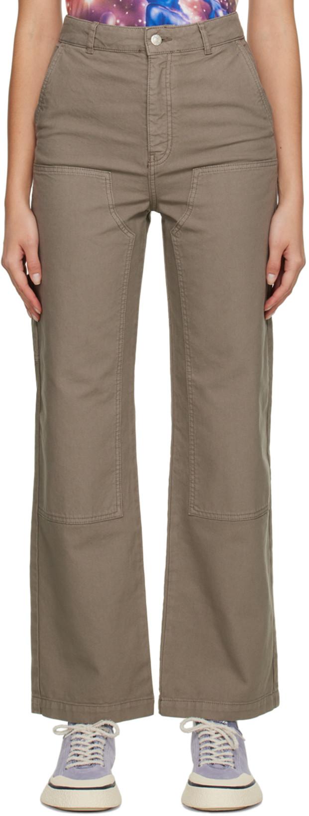 Beige Makers Trousers by HOPE