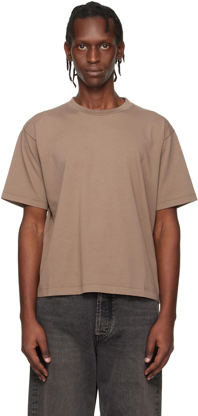 Brown Boxy T-shirt by HOPE