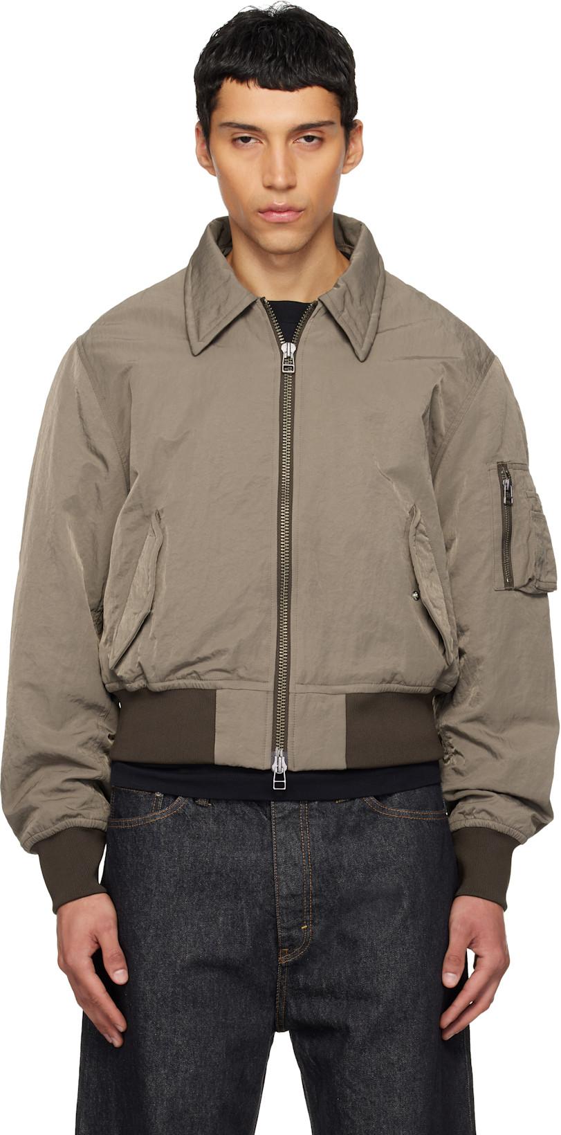 Brown Camp Bomber Jacket by HOPE