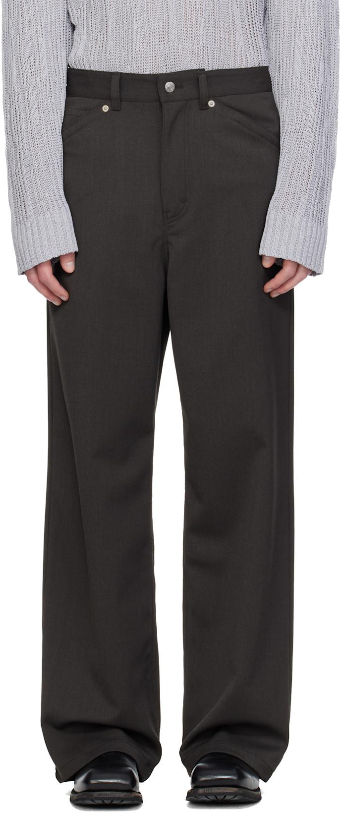 Brown Loose-Fit Stellar Trousers by HOPE