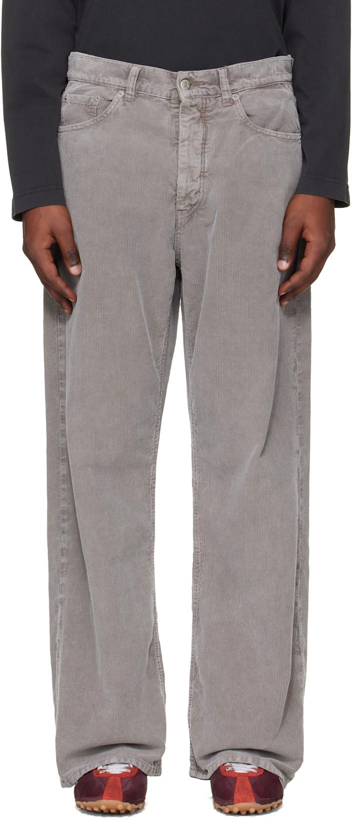 Gray Loose-Fit Trousers by HOPE